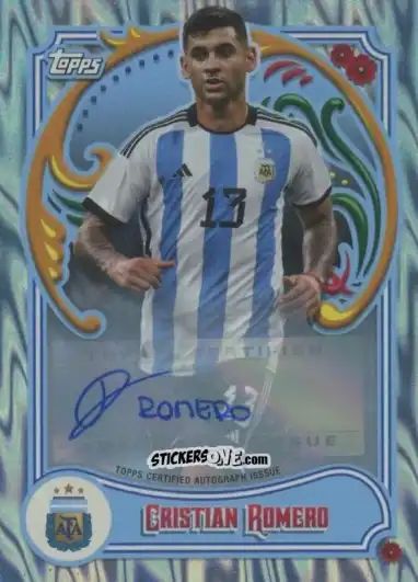 Cromo Cristian Romero - Argentina Fileteado 2023
 n. 8au-sbw - Topps