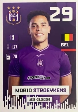 Sticker Mario Stroeykens - Belgian Pro League 2024-2025
 n. 21 - Panini