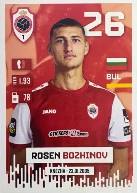Sticker Rosen Bozhinov - Belgian Pro League 2024-2025
 n. 36 - Panini