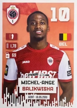 Sticker Michel-Ange Balikwisha - Belgian Pro League 2024-2025
 n. 43 - Panini