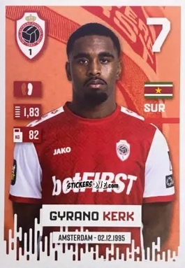 Sticker Gyrano Kerk - Belgian Pro League 2024-2025
 n. 45 - Panini