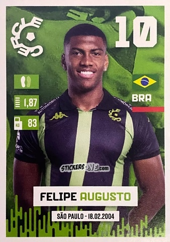 Sticker Felipe Augusto - Belgian Pro League 2024-2025
 n. 95 - Panini