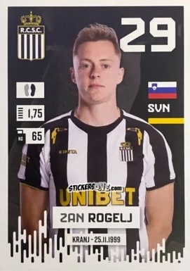 Sticker Žan Rogelj - Belgian Pro League 2024-2025
 n. 112 - Panini