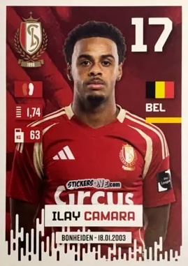 Sticker Étienne Camara - Belgian Pro League 2024-2025
 n. 115 - Panini