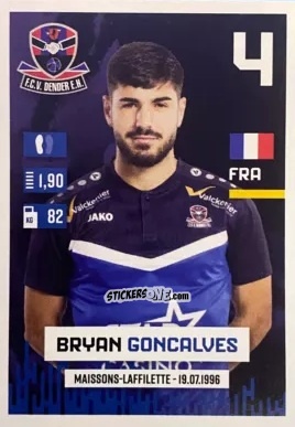 Sticker Bryan Goncalves - Belgian Pro League 2024-2025
 n. 160 - Panini