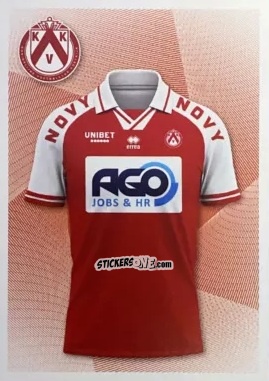 Sticker KV Kortrijk Home kit - Belgian Pro League 2024-2025
 n. 258 - Panini