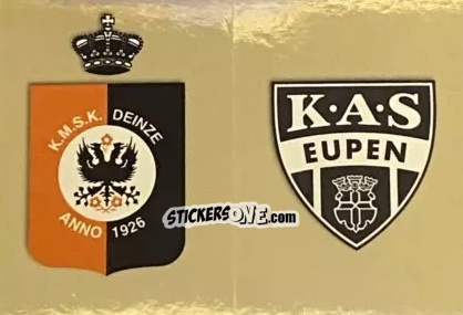 Sticker Badge KMSK Deinze / KAS Eupen - Belgian Pro League 2024-2025
 n. 419 - Panini