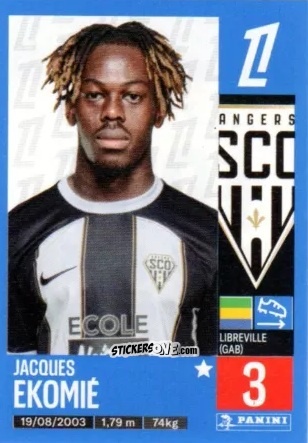 Sticker Jacques Ekomié - Foot 2024-2025
 n. 18 - Panini