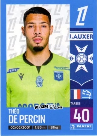 Cromo Théo De Percin - Foot 2024-2025
 n. 43 - Panini