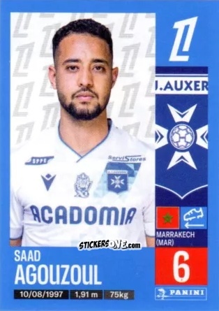 Sticker Saad Agouzoul - Foot 2024-2025
 n. 45 - Panini