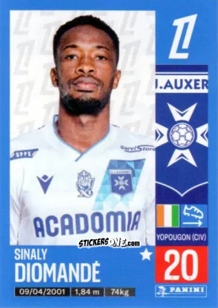 Figurina Sinaly Diomandé - Foot 2024-2025
 n. 47 - Panini