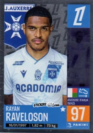 Sticker Rayan Raveloson - Foot 2024-2025
 n. 59 - Panini