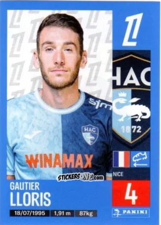 Sticker Gauthier Lloris - Foot 2024-2025
 n. 103 - Panini