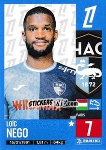 Sticker Loïc Nego - Foot 2024-2025
 n. 104 - Panini