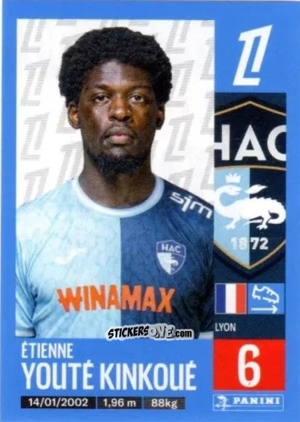 Sticker Étienne Youté Kinkoué - Foot 2024-2025
 n. 109 - Panini
