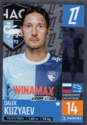 Sticker Daler Kuzyaev (Kouziaïev) - Foot 2024-2025
 n. 114 - Panini