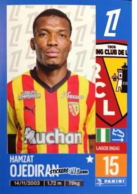 Sticker Hamzat Ojediran - Foot 2024-2025
 n. 141 - Panini