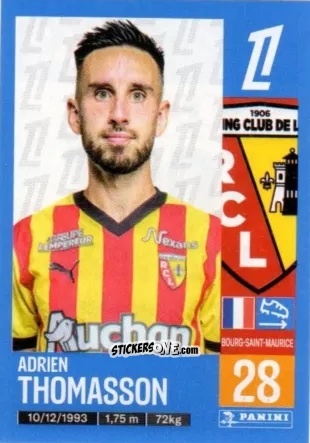 Sticker Adrien Thomasson - Foot 2024-2025
 n. 143 - Panini