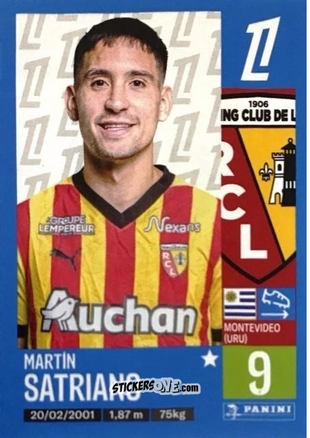 Sticker Martín Satriano - Foot 2024-2025
 n. 147 - Panini