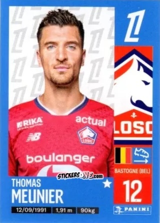 Sticker Thomas Meunier - Foot 2024-2025
 n. 163 - Panini