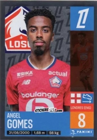 Sticker Angel Gomes - Foot 2024-2025
 n. 169 - Panini