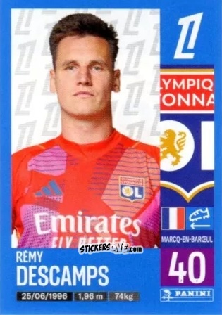 Figurina Rémy Descamps - Foot 2024-2025
 n. 180 - Panini