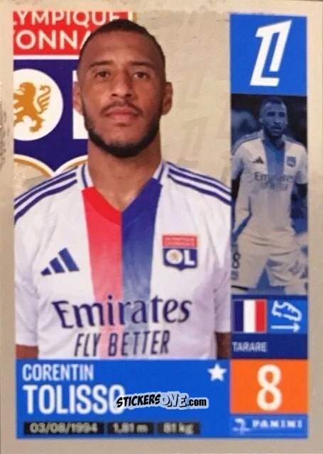 Figurina Corentin Tolisso - Foot 2024-2025
 n. 194 - Panini