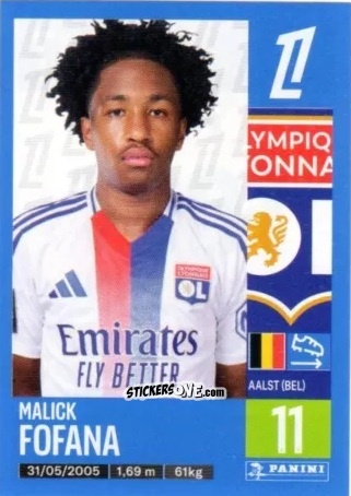 Figurina Malick Fofana - Foot 2024-2025
 n. 197 - Panini