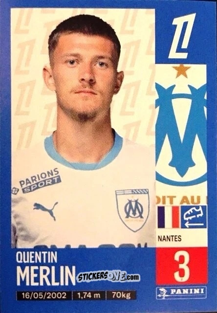 Cromo Quentin Merlin - Foot 2024-2025
 n. 221 - Panini