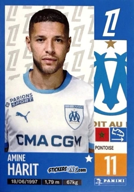 Figurina Amine Harit - Foot 2024-2025
 n. 224 - Panini