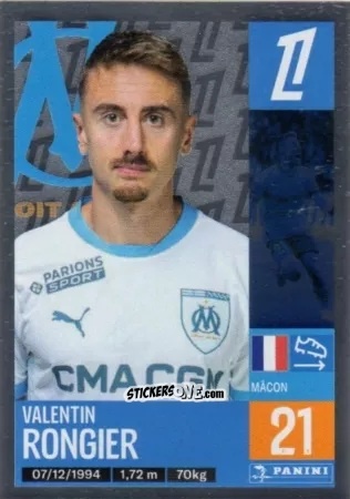Figurina Valentin Rongier - Foot 2024-2025
 n. 229 - Panini