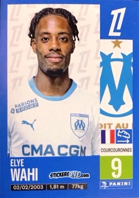 Cromo Elye Wahi - Foot 2024-2025
 n. 236 - Panini