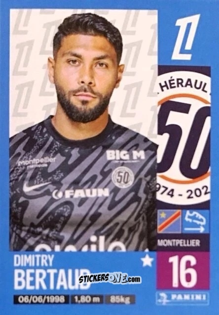 Figurina Dimitri Bertaud - Foot 2024-2025
 n. 267 - Panini