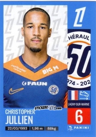 Sticker Christopher Jullien - Foot 2024-2025
 n. 270 - Panini