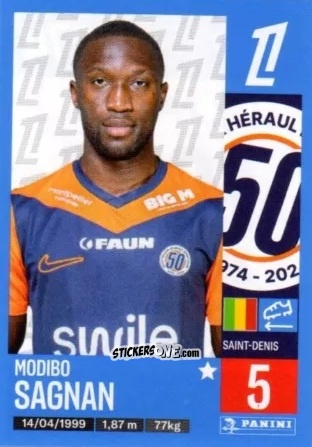 Sticker Modibo Sagnan - Foot 2024-2025
 n. 274 - Panini