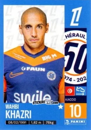 Sticker Wahbi Khazri - Foot 2024-2025
 n. 281 - Panini