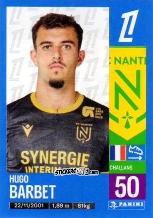 Figurina Hugo Barbet - Foot 2024-2025
 n. 292 - Panini
