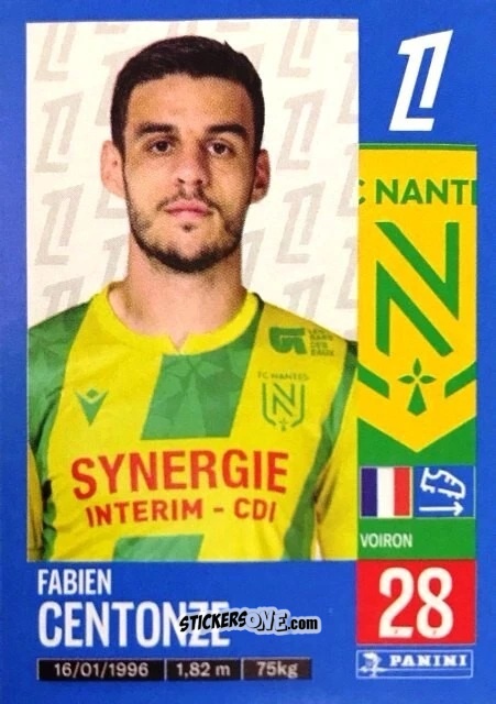 Cromo Fabien Centonze - Foot 2024-2025
 n. 297 - Panini
