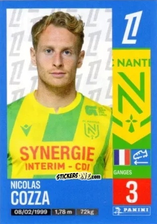 Figurina Nicolas Cozza - Foot 2024-2025
 n. 299 - Panini