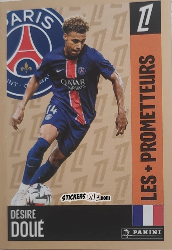 Figurina Désiré Doué (Paris-Saint-Germain) - Foot 2024-2025
 n. 319 - Panini