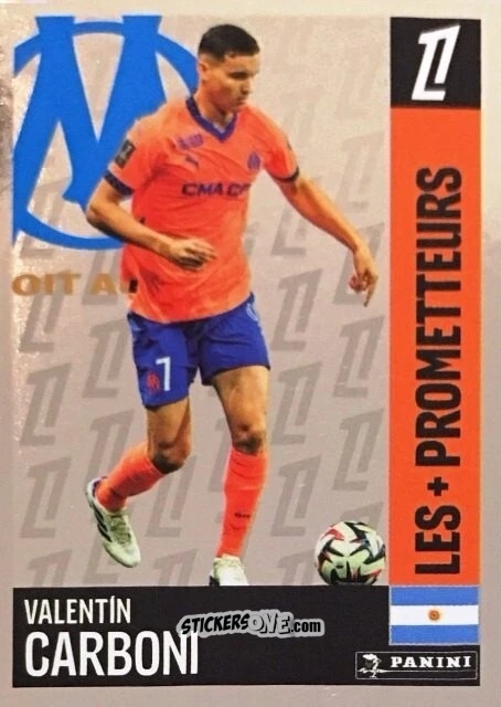 Sticker Valentín Carboni (Olympique de Marseille)