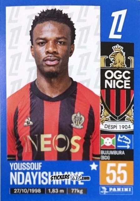 Sticker Youssouf Ndayishimiye - Foot 2024-2025
 n. 337 - Panini