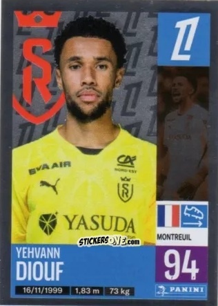 Figurina Yehvann Diouf - Foot 2024-2025
 n. 379 - Panini