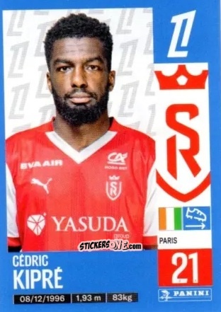 Sticker Cédric Kipré - Foot 2024-2025
 n. 386 - Panini