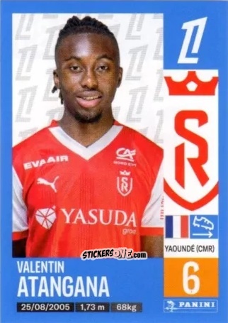 Sticker Valentin Atangana Edoa - Foot 2024-2025
 n. 389 - Panini