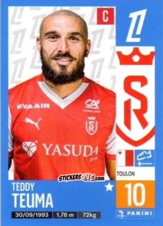 Figurina Teddy Teuma - Foot 2024-2025
 n. 395 - Panini