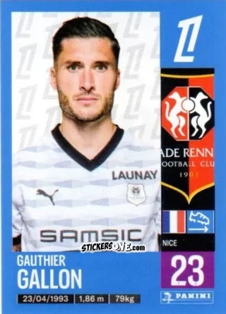 Cromo Gauthier Gallon - Foot 2024-2025
 n. 404 - Panini