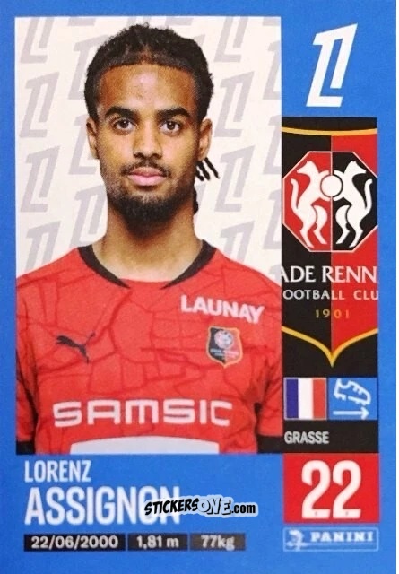 Sticker Lorenz Assignon - Foot 2024-2025
 n. 406 - Panini