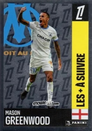 Cromo Mason Greenwood (Olympique de Marseille) - Foot 2024-2025
 n. 430 - Panini