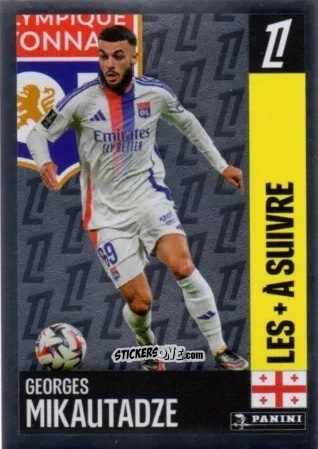 Sticker Georges Mikautadze (Olympique Lyonnais) - Foot 2024-2025
 n. 432 - Panini
